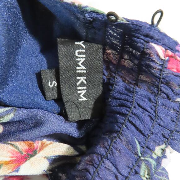 Yumi Kim Silkwood Navy Class Act Dress Long Sleeve Mock Neck Layered Size Small - Picture 7 of 8